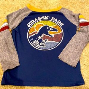 Jurassic Park long sleeve shirt, size 6